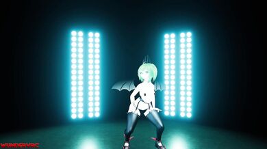 ``` Beautiful Nerd Girl Dancing with Her Thick Voluptuous Body on the Beach ```