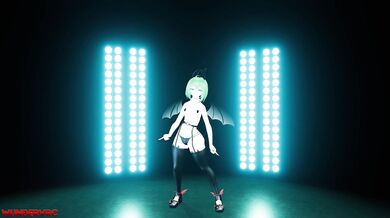 ``` Beautiful Nerd Girl Dancing with Her Thick Voluptuous Body on the Beach ```