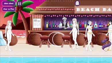 Watch the adult game tentacle beach party unfold in this hentai porn video!