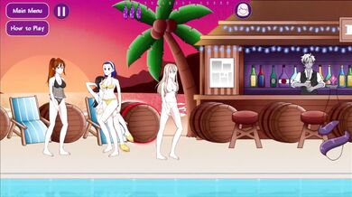 Watch the adult game tentacle beach party unfold in this hentai porn video!