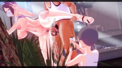 Mother and Son Get Down and Dirty in Public Places