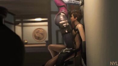 Overwatch - Tracer Gets Her Ass Facefucked By Widowmakers Nylon Lingerie