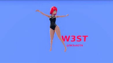 Watch this hot babe Kasumi from anime world shake her sexy body to the beat of Twerk music