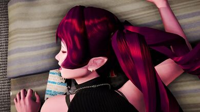 Azraesha, a seductive elven sorceress, finds herself getting pounded in the ass by a group of horny goblins
