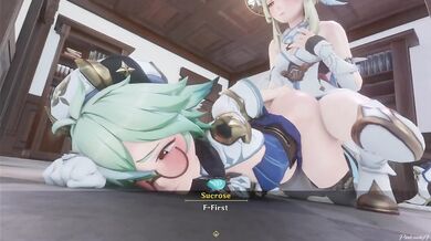 Busty teacher Mrs Lumine gets banged by her student Succrose in a happy accident during part 2 of the series