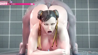 Chun-Lis hot-blooded training in the virtual stage [AlmightyPatty]