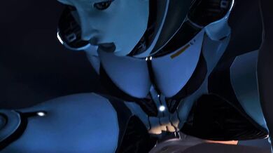 Watch Edi take a big ride on a massive cock in Mass Effect!