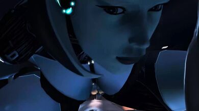 Watch Edi take a big ride on a massive cock in Mass Effect!