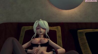 MMD Sunrise: Hakus Masturbation Attracts an Insect