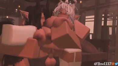 This hot chick on Roblox gets fucked in an extended version of the video