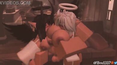 This hot chick on Roblox gets fucked in an extended version of the video