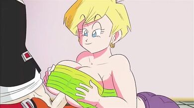 Gohan gets a Titillating Titjob from his Sexy Teacher Erisa during Class!