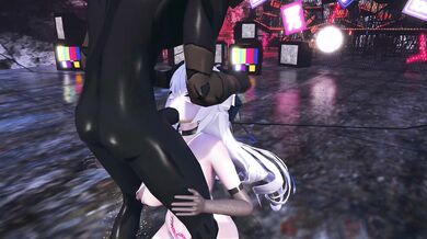 Curvy Bronya gets it on with a Bug and Hilichurl in the Forest (Goutouren)