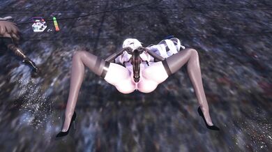 Curvy Bronya gets it on with a Bug and Hilichurl in the Forest (Goutouren)