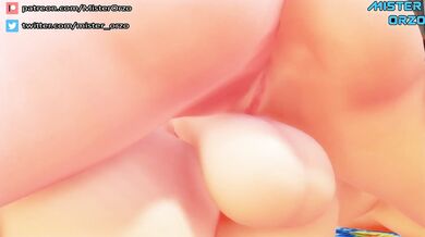 Futa Princess Peach Gets Double-Dicked by Rosalina (Nintendo)