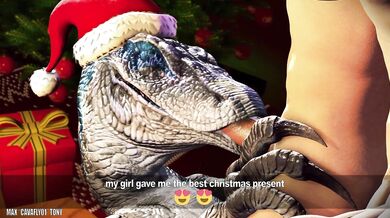 Mommy Gets A Blue Christmas Present