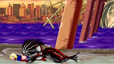 Wrestling Superstar MUGEN Battles with the Powerful Captain Marvel