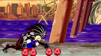 Wrestling Superstar MUGEN Battles with the Powerful Captain Marvel