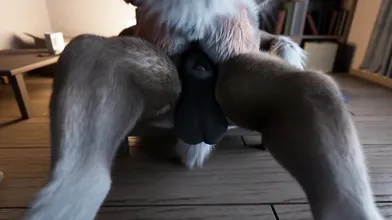 A seductive vixen and a majestic deer engage in some hot, wild sex in the woods