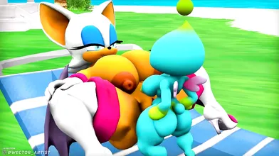 Ass-to-mouth lovin with Chao and Rouge