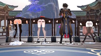 The Sightseeing Tourist and Her Guide: Zhongli Takes in the View