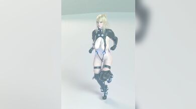 The bodysuit from Gantz enhances Samus bouncing mechanics as she runs