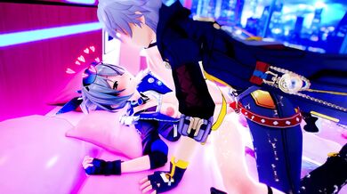 Sexy Red Wolf Seduces Silver Fox in Steamy Hentai Adventure or Silver Fox Tames the Red Hot Wolf for a Night of Passionate Fantasies Your choice!