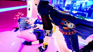 Sexy Red Wolf Seduces Silver Fox in Steamy Hentai Adventure or Silver Fox Tames the Red Hot Wolf for a Night of Passionate Fantasies Your choice!