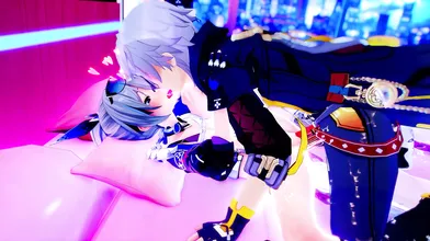 Sexy Red Wolf Seduces Silver Fox in Steamy Hentai Adventure or Silver Fox Tames the Red Hot Wolf for a Night of Passionate Fantasies Your choice!