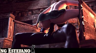 Ashley Graham gets infected with the T-Virus in Resident Evil and becomes a sexy zombie