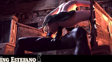 Ashley Graham gets infected with the T-Virus in Resident Evil and becomes a sexy zombie