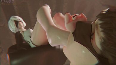 The 2B foot fetishist pumps his hard rod into the tight sheath of a womans pantyhose