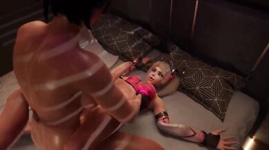 Releasing the ultimate load in outer space - Pharahs Mercy Orgasm!