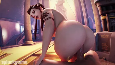 Watch as the sexy adventurer Brigitte Lindholm enters the GeckoCave and gets wildly horny with a group of erotic geckos