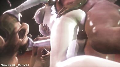 Zeldas Anal Animation with General Butch