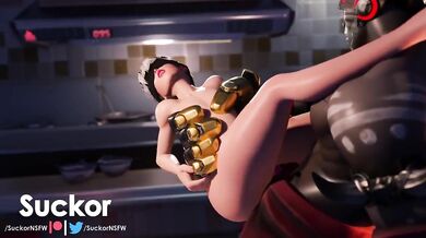 My girlfriend and I were caught having hot sex in the kitchen when her parents unexpectedly walked in!