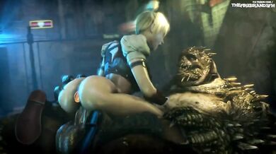 Harley Quinn rides a massive cock as she gets fired up in the Firebrands clubhouse!