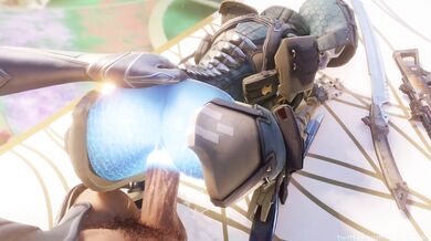 A hot android robot named Ash engages in a challenging full-loop sex session with her human partner