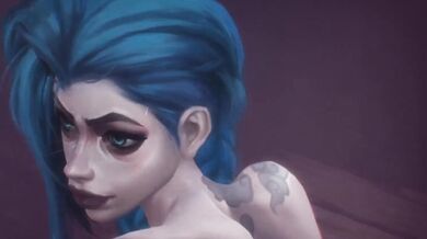 Cumming on Jinxs Face, a Gift from Ecchioni - The Fart Edit!