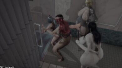 Watch as the horny futa ninjas take over the town in this fourth installment of Futa Ninja Town!