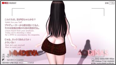 The adventure of Aqua and her MMD dolls in a photographic session while she imagines being a futanari