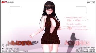 The adventure of Aqua and her MMD dolls in a photographic session while she imagines being a futanari