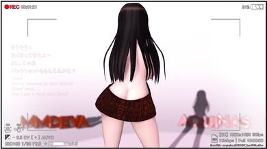 The adventure of Aqua and her MMD dolls in a photographic session while she imagines being a futanari