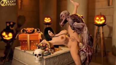 Farah gets spooked during her Halloween night and decides to take matters into her own hands JJ SFM Fuck