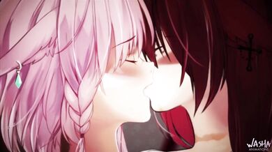 Watch as the ebony-colored claws of a demonic entity take control over the bodies of two innocent girls, [washa]