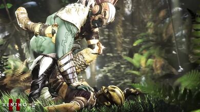 The Kotal Khan, the warrior king of Outland, finally gets his due when he fucks D Vorah, the seductive and deadly Outcast leader of the rebellion