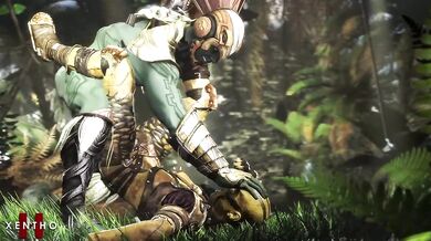 The Kotal Khan, the warrior king of Outland, finally gets his due when he fucks D Vorah, the seductive and deadly Outcast leader of the rebellion