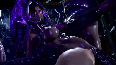 Sexually possessed Lara Croft is overwhelmed by a tentacle monster in a XXX parody of the Tomb Raider franchise, starring pornstar BulgeMeister