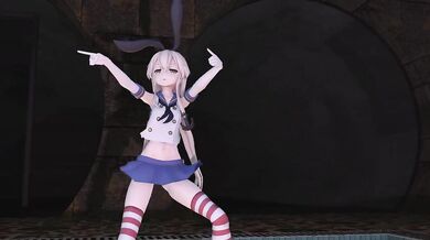 Hentai Porn: Shimakaze - Suicide Parade (No Panties) [MMD R15]