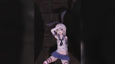 Hentai Porn: Shimakaze - Suicide Parade (No Panties) [MMD R15]